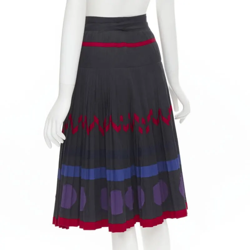 Comme Des Garcons Geometric Wrap Skirt Black Cotton Never worn - Box View