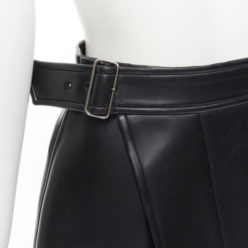 Comme Des Garcons Leather Wrap Skirt - Back view
