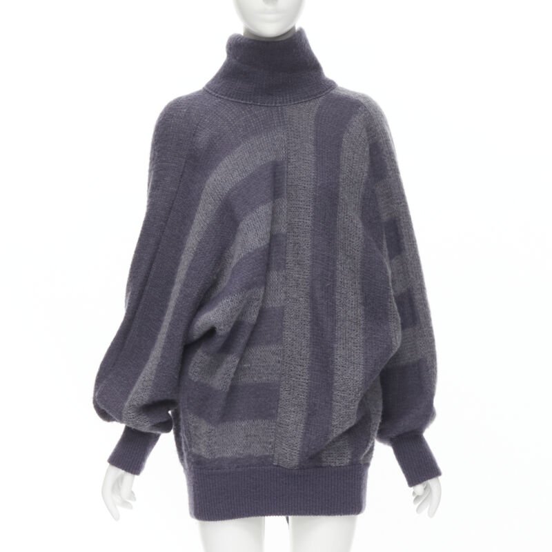 Issey Miyake Striped Sweater Dress - Image 6