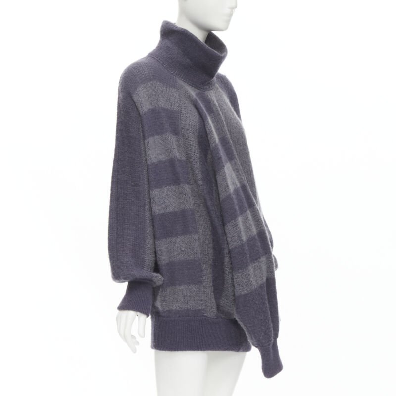 Issey Miyake Striped Sweater Dress - Side view