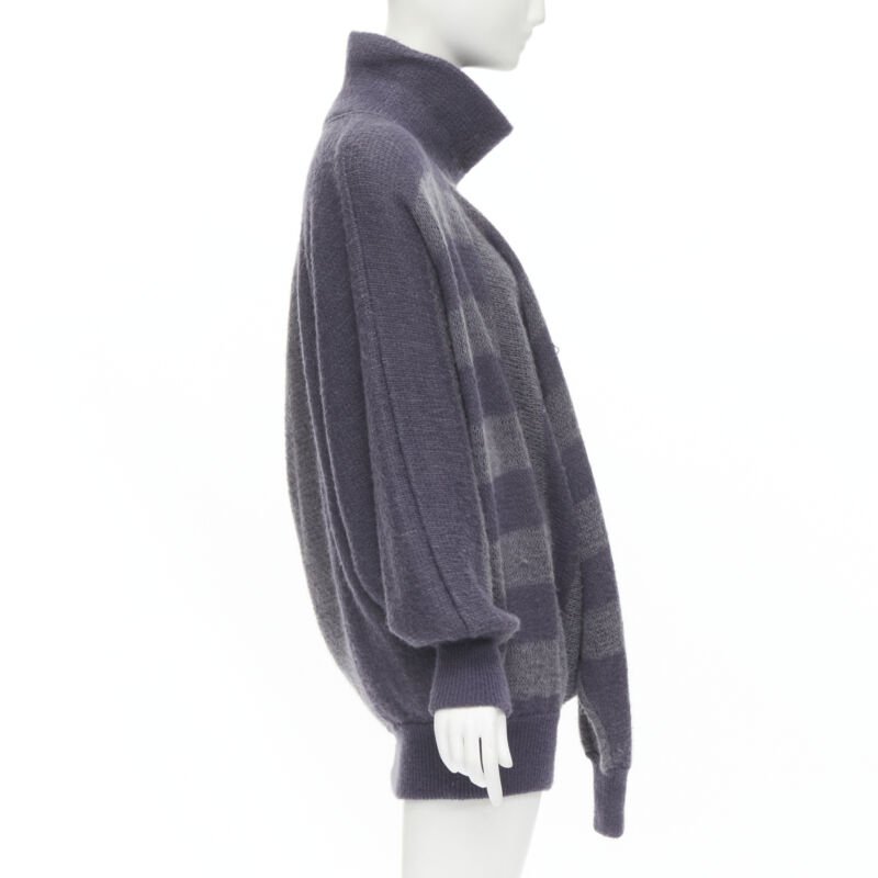 Issey Miyake Striped Sweater Dress - Detail 1