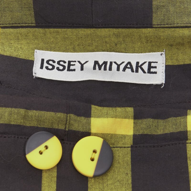 Issey Miyake Plaid Cotton Shirt - Image 14
