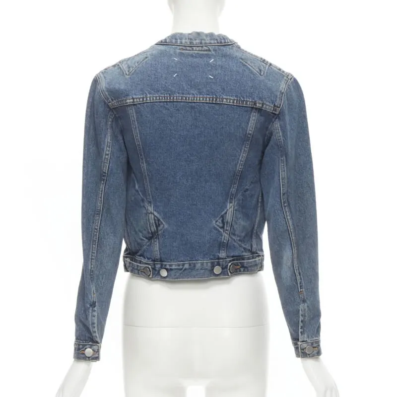Maison Martin Margiela Denim Pinched Collar Jacket Blue Never worn - Box View