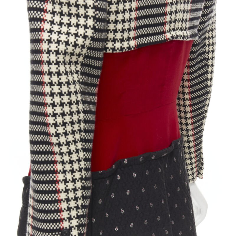 Comme Des Garcons Tweed Velvet Blazer Coat - Image 10