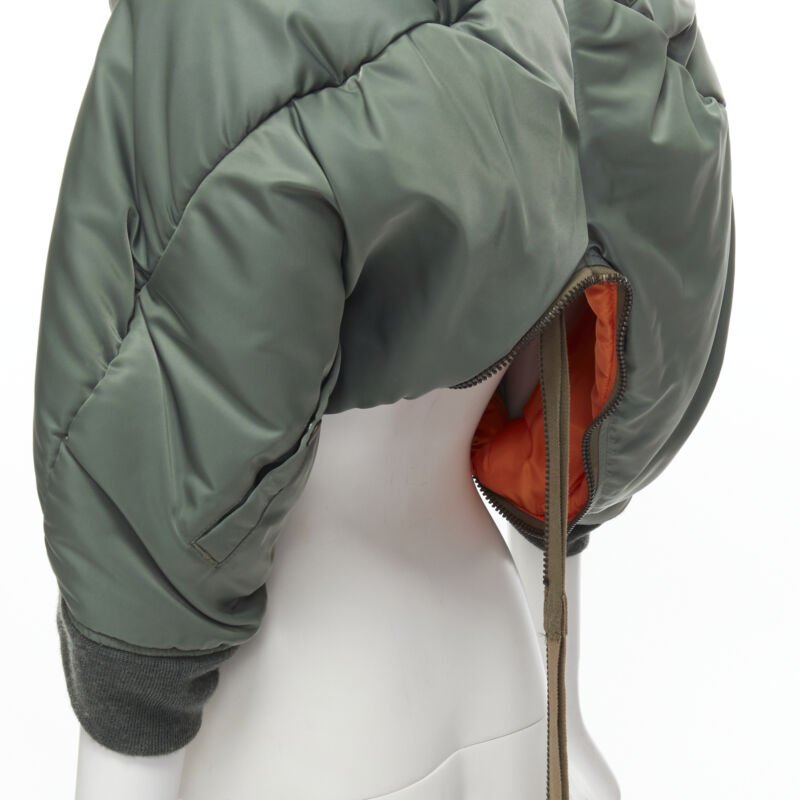 Junya Watanabe Padded MA1 Cape Jacket - Back view