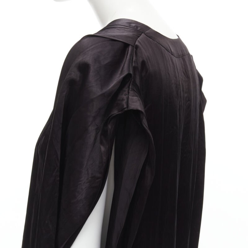 Comme Des Garcons Pleated Belted Dress - Back view