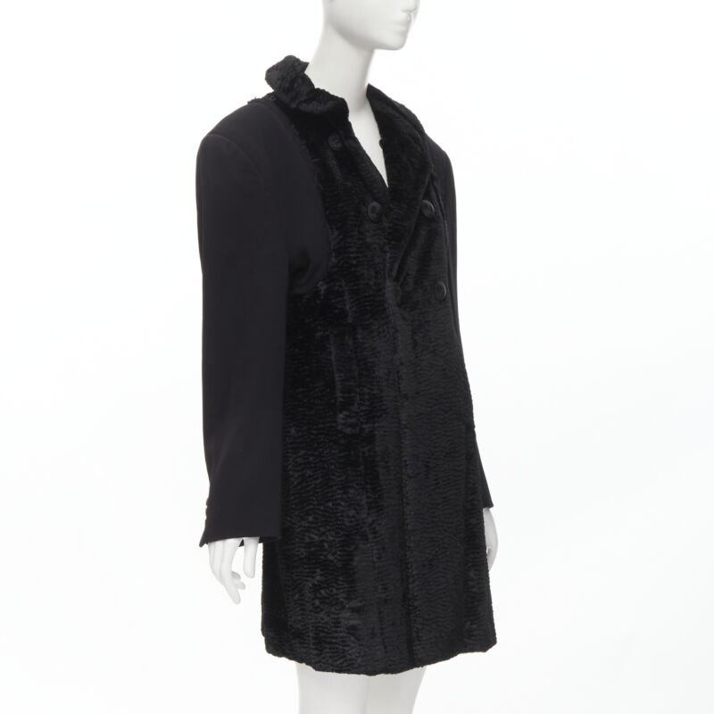 Comme Des Garcons Oversized Faux Fur Coat - 4