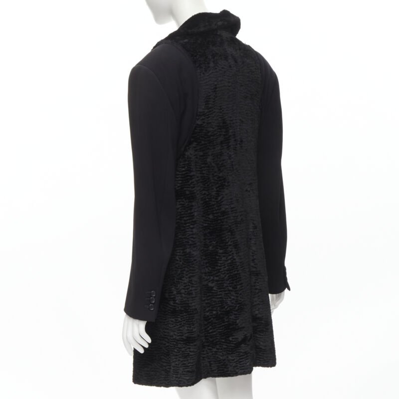 Comme Des Garcons Oversized Faux Fur Coat - Detail 2