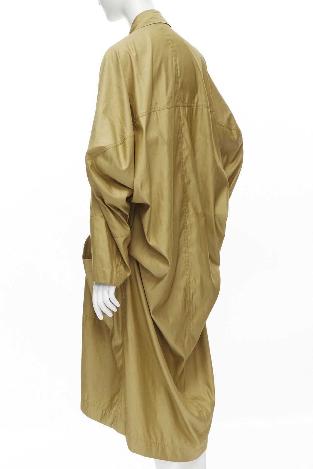 Issey Miyake Gold Parachute Trench Coat