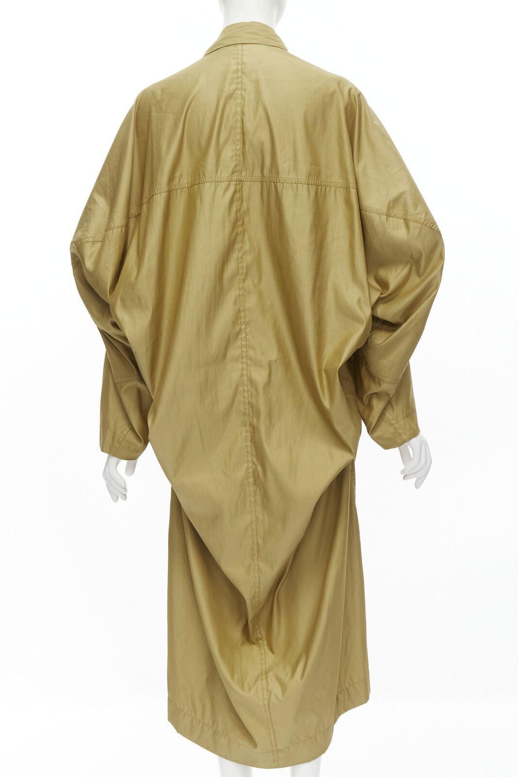 Issey Miyake Gold Parachute Trench Coat - Side view