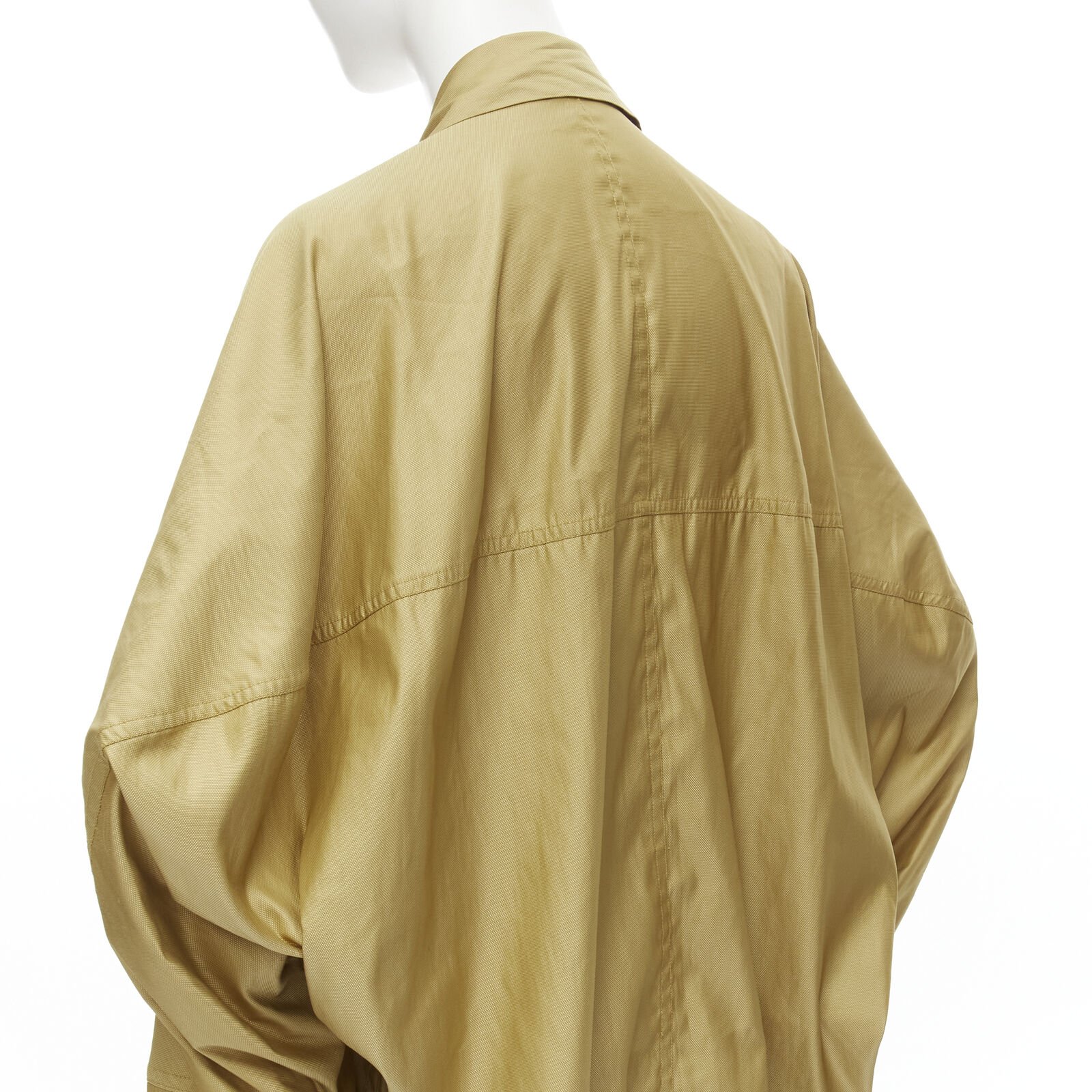Issey Miyake Gold Parachute Trench Coat - Detail 2