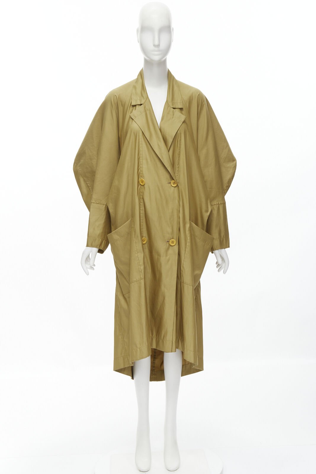 Issey Miyake Gold Parachute Trench Coat - Image 12
