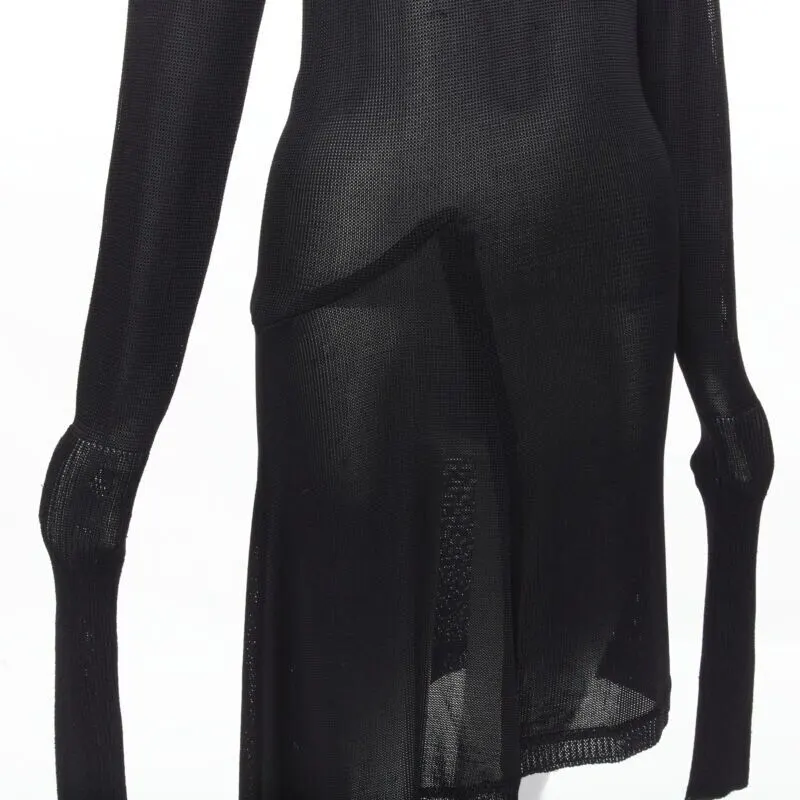 Comme Des Garcons Angular Sweater Dress Black Polyester Never worn - Back View