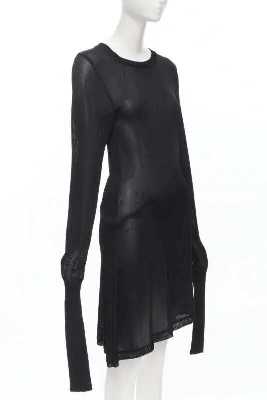 Comme Des Garcons Angular Sweater Dress Black Polyester Never worn - Inside View