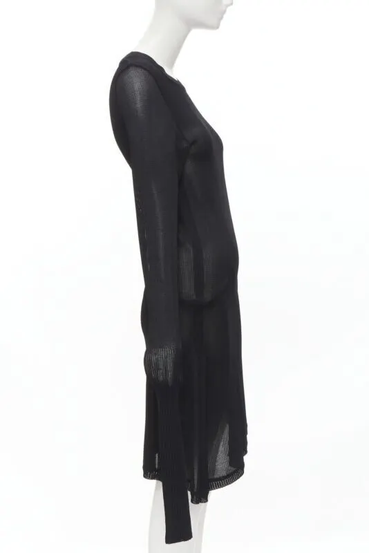 Comme Des Garcons Angular Sweater Dress Black Polyester Never worn - Model View