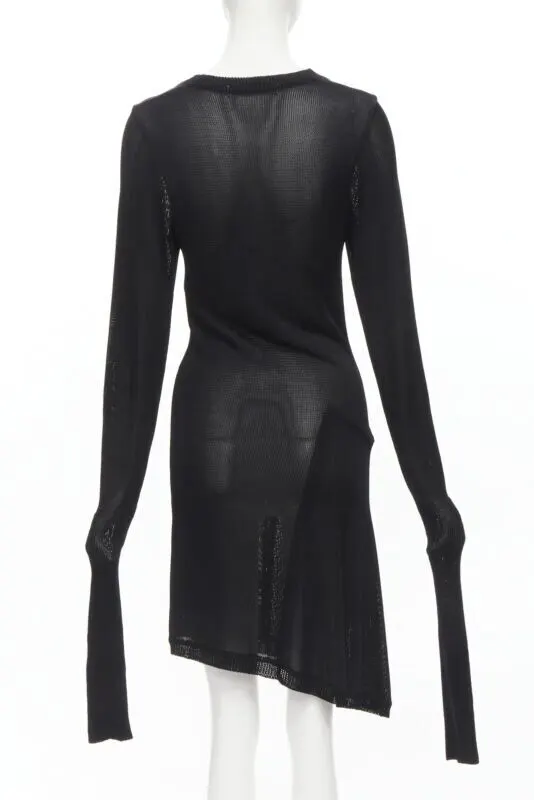 Comme Des Garcons Angular Sweater Dress Black Polyester Never worn - Box View