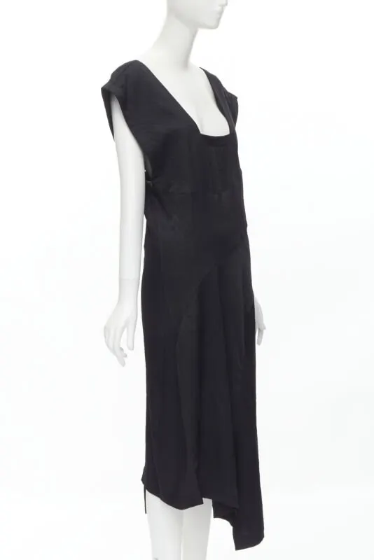 Comme Des Garcons Bias Cut Dress Black Polyester Never worn - Inside View