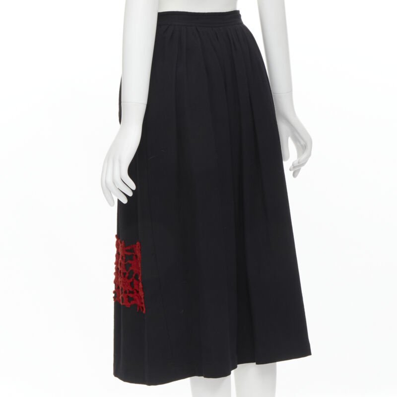 Comme Des Garcons Braid Embroidery Skirt - Detail 1