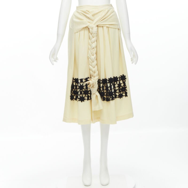 Comme Des Garcons Lattice Embroidery Skirt - Image 12