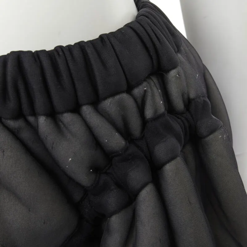 Comme Des Garcons Puffy Drawstring Skirt Black Polyamide Good - Back View