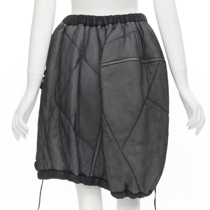 Comme Des Garcons Puffy Drawstring Skirt Black Polyamide Good - Box View