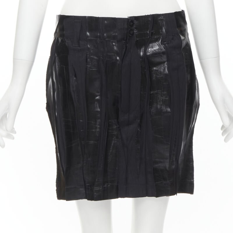 Issey Miyake Lacquered Mini Skirt