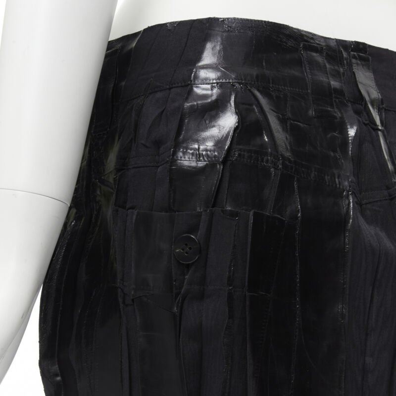 Issey Miyake Lacquered Mini Skirt - Back view