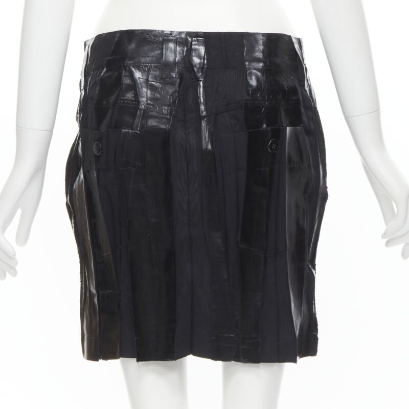 Issey Miyake Lacquered Mini Skirt - Side view