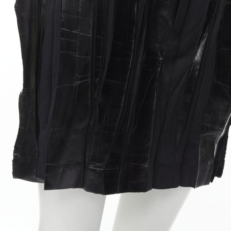 Issey Miyake Lacquered Mini Skirt - Image 10