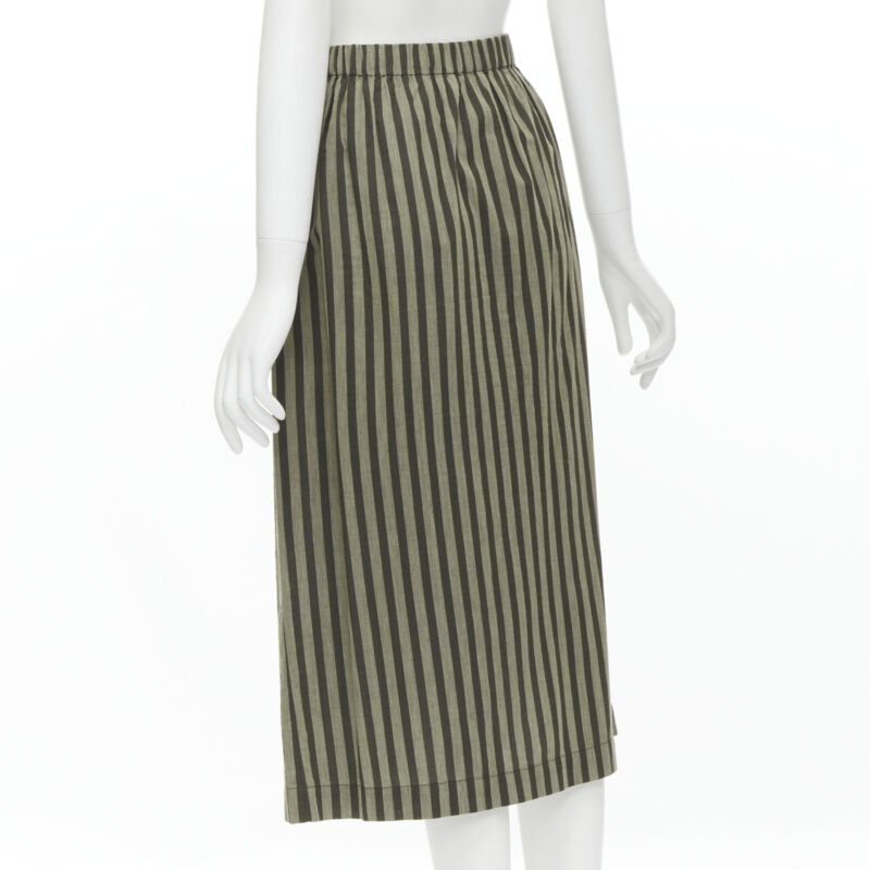Issey Miyake Striped Pleat Skirt - Detail 1