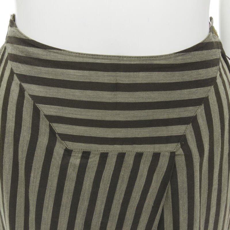 Issey Miyake Striped Pleat Skirt - Image 10