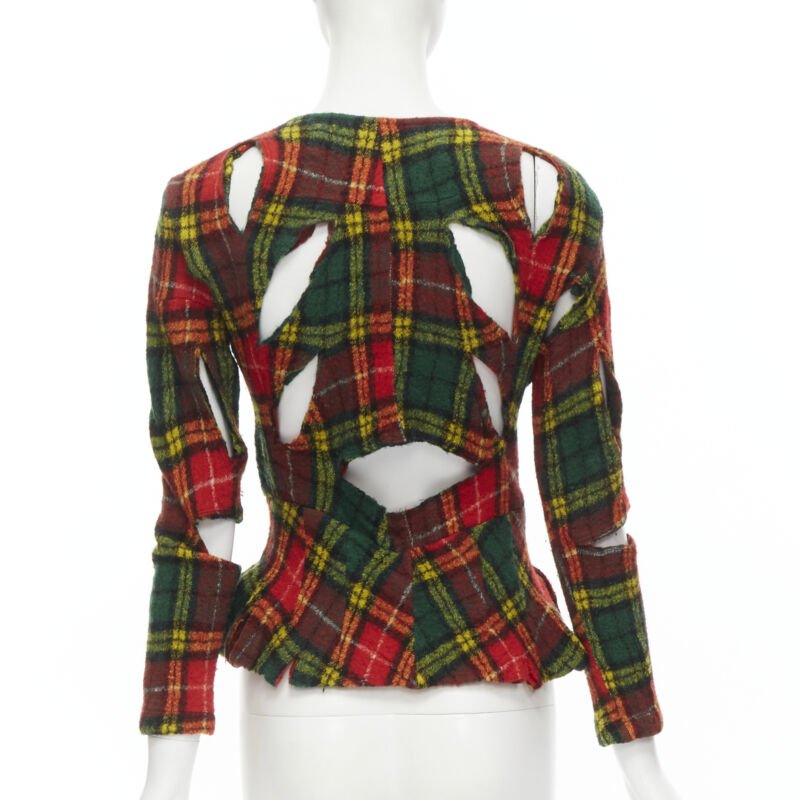 Junya Watanabe Plaid Wool Jacket - Side view