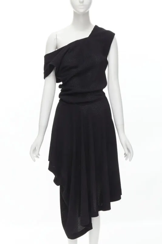 Comme Des Garcons Handkerchief Dress Black Polyester Never worn - Front View