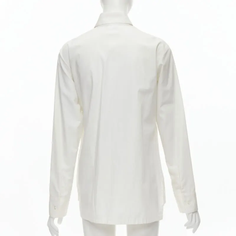Yohji Yamamoto Knife Pleat Shirt White Cotton Good - Box View
