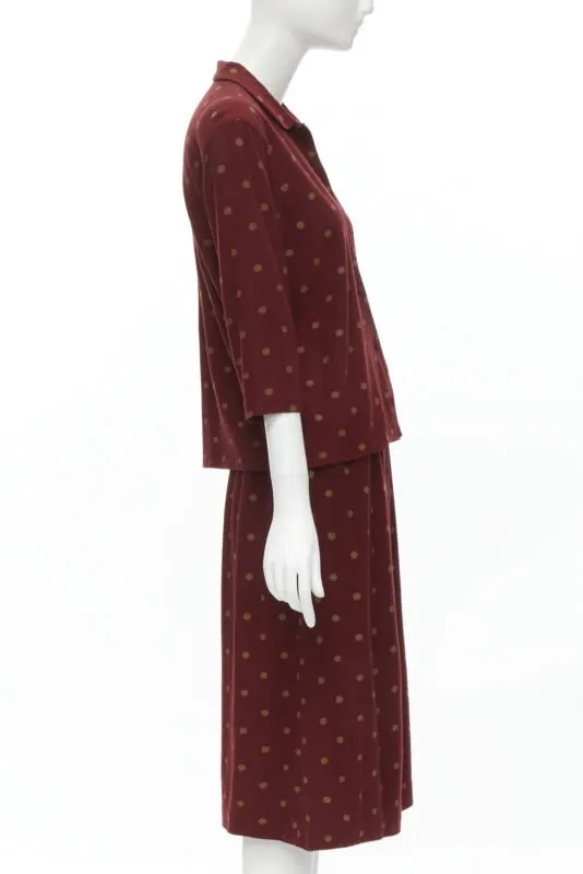 Comme Des Garcons Polka Babydoll Set Red Cotton Never worn - Model View