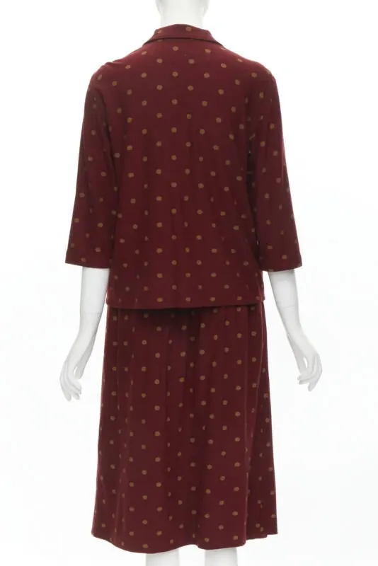 Comme Des Garcons Polka Babydoll Set Red Cotton Never worn - Box View