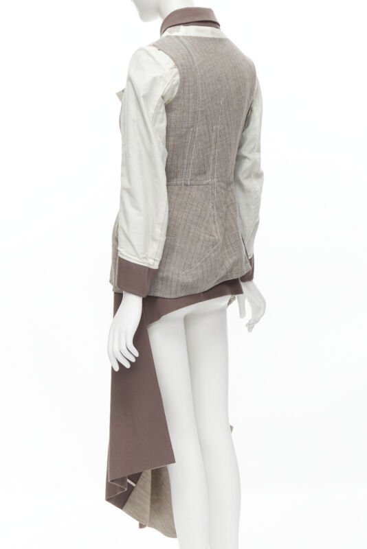 Comme Des Garcons Patchwork Jacket Skirt - Detail 1