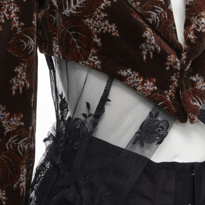 Comme Des Garcons Floral Corset Skirt - Image 11