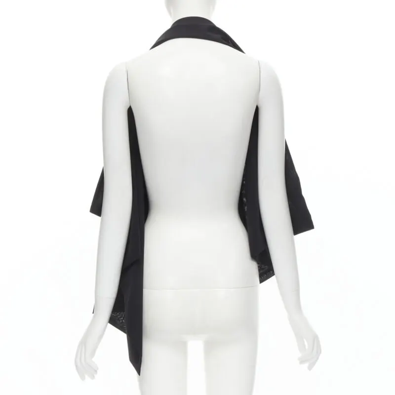 Yohji Yamamoto Metal Ring Halter Black Polyester Never worn - Box View