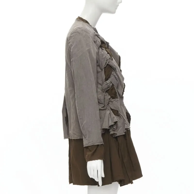 Comme Des Garcons Grey Twist Braid Jacket Grey Cotton Never worn - Box View