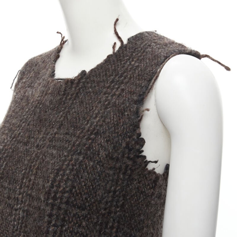 Comme Des Garcons Frayed Edge Dress - Back view