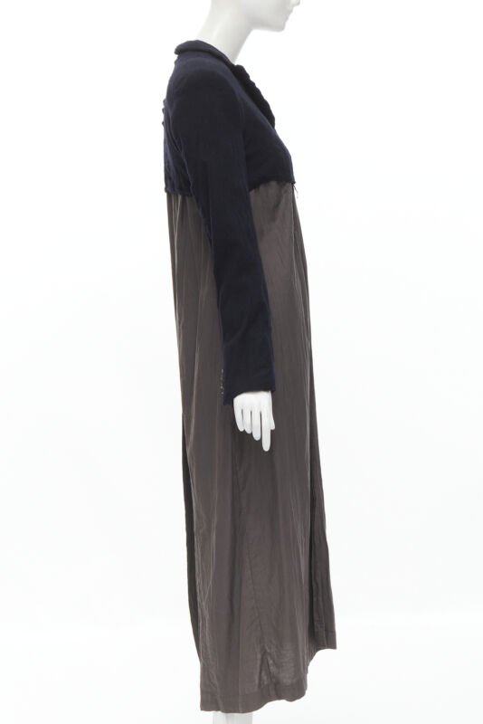 Comme Des Garcons Black Shrunken Duster Coat - 4