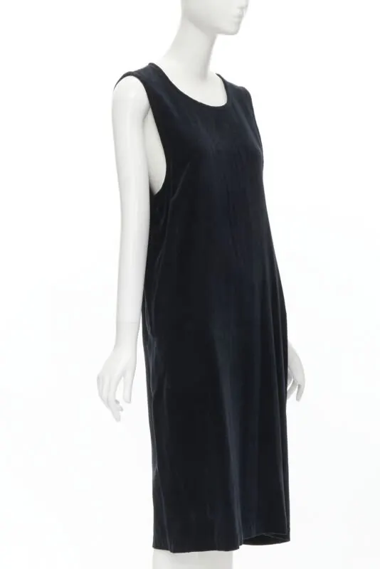 Comme des Garçons Dropped Armhole Dress Black Velvet Never worn - Inside View