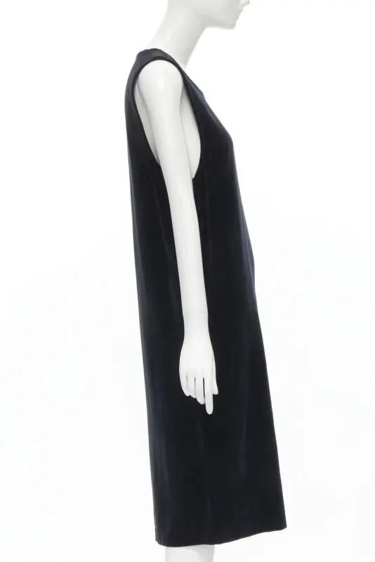 Comme des Garçons Dropped Armhole Dress Black Velvet Never worn - Model View