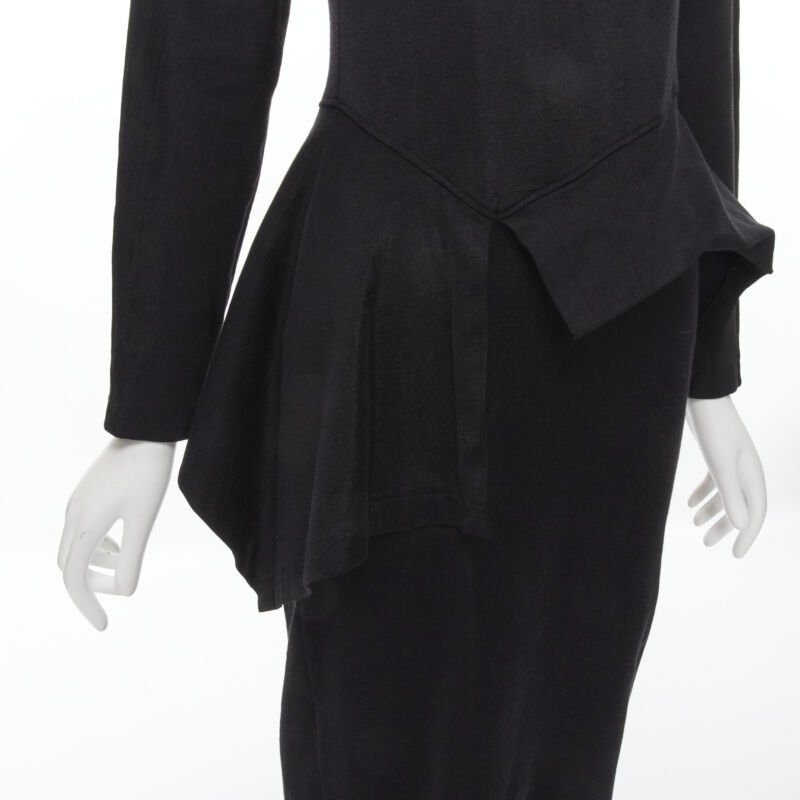 Comme Des Garcons Peplum Midi Dress - Back view