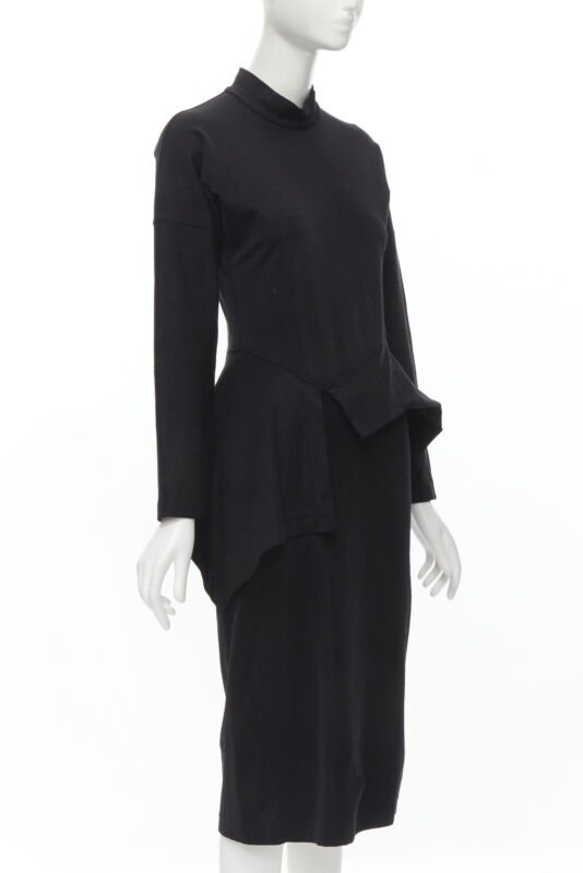 Comme Des Garcons Peplum Midi Dress - Image 6