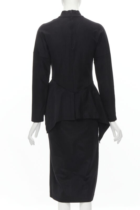 Comme Des Garcons Peplum Midi Dress - Side view