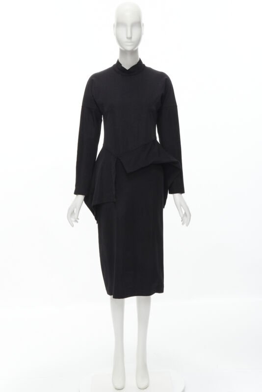 Comme Des Garcons Peplum Midi Dress - Image 14