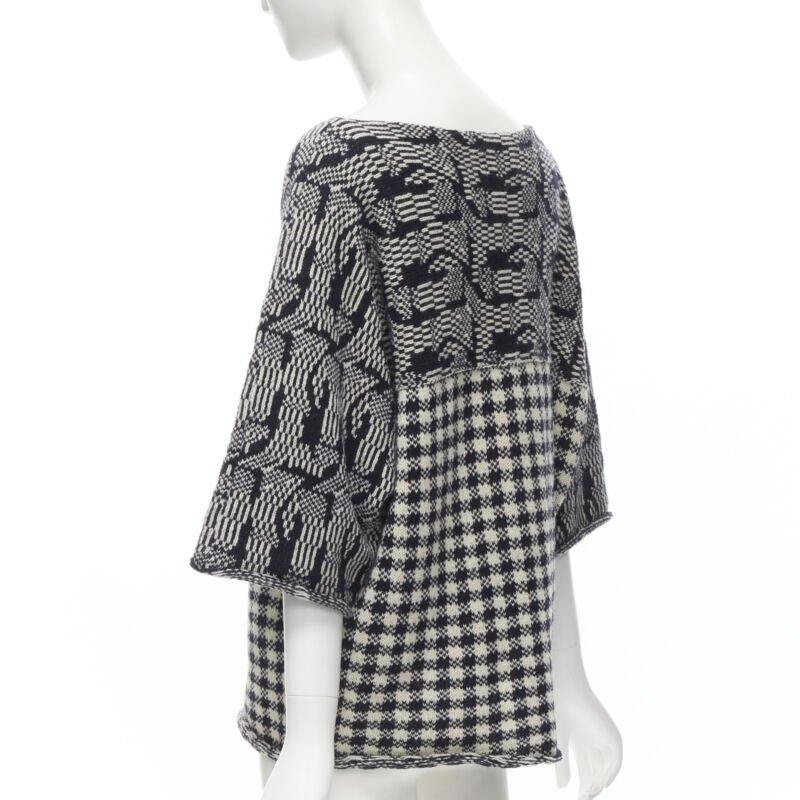 Comme Des Garcons Intarsia Checker Sweater - Detail 1