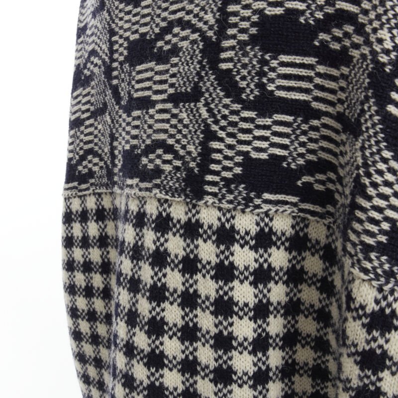Comme Des Garcons Intarsia Checker Sweater - Image 11